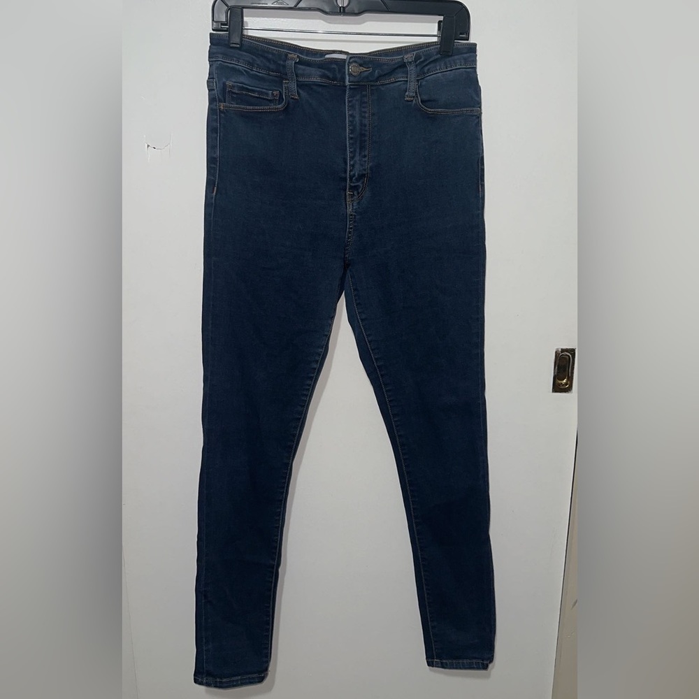 Los Angeles Vervet Skinny Blue Jeans Size 30 Stretchy